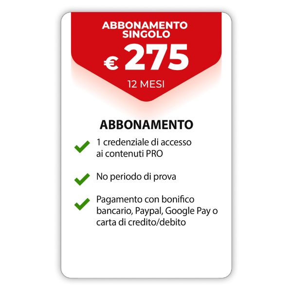Abbonamento singolo